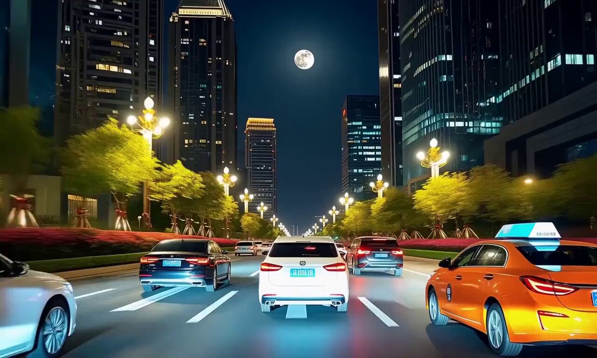 City Night Scene Video